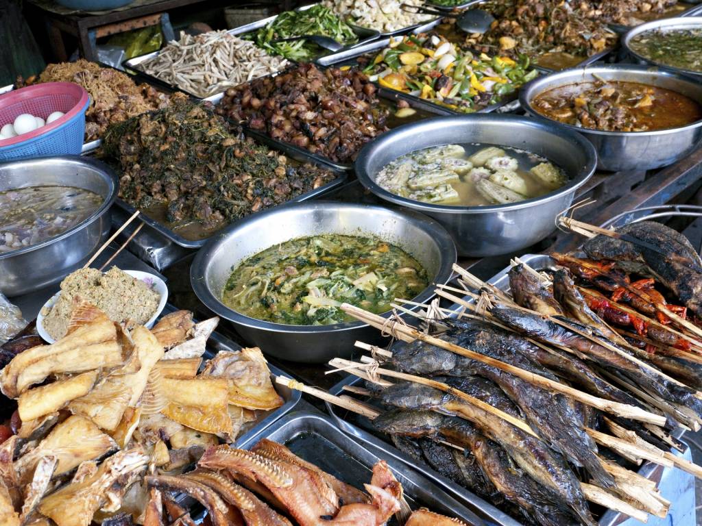 Food at kandal Market in Phnom Penh