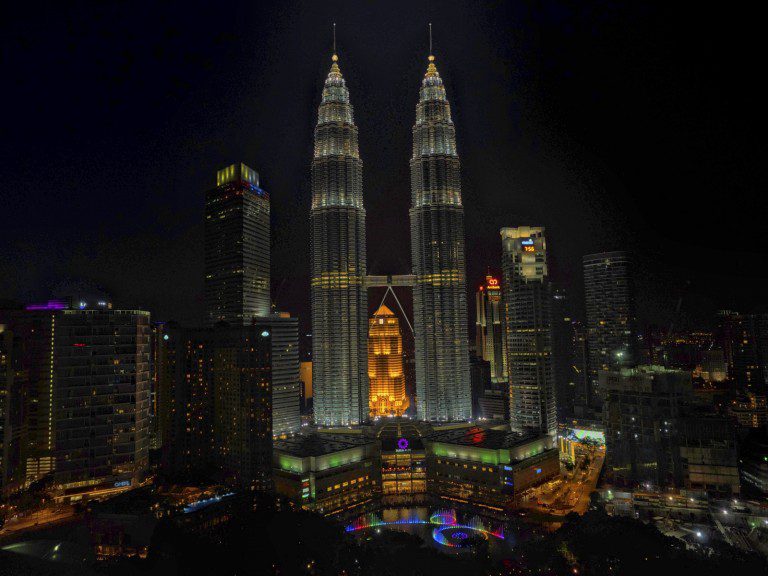 Kuala Lumpur - Petronas Twin Towers at Night