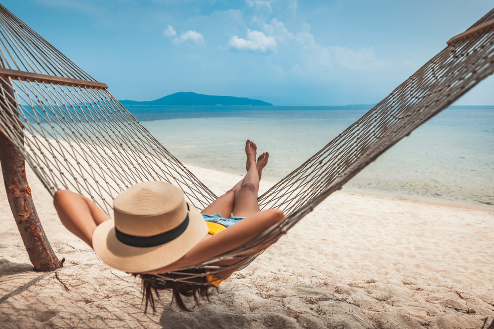 Lying on a Hammock