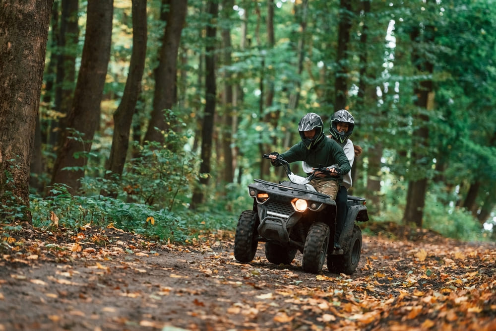 Driving an ATV through Jungle