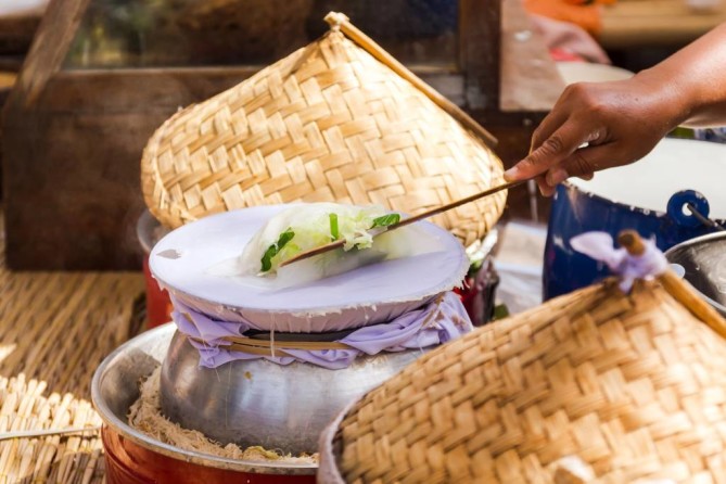 Local food in Ban Na Ton Chan