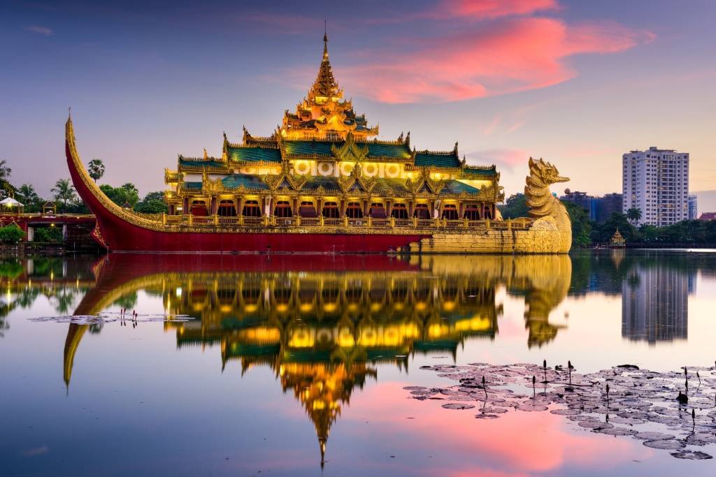 View at Kandawgyi Lake