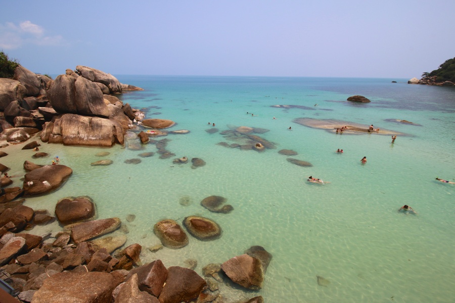 Silver beach in Koh Samui next to Lamai beach