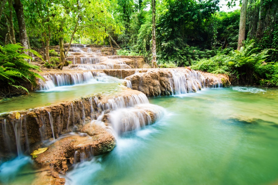 Kao,Fu,Waterfall,In,Forest,Of,National,Park,,Thailand