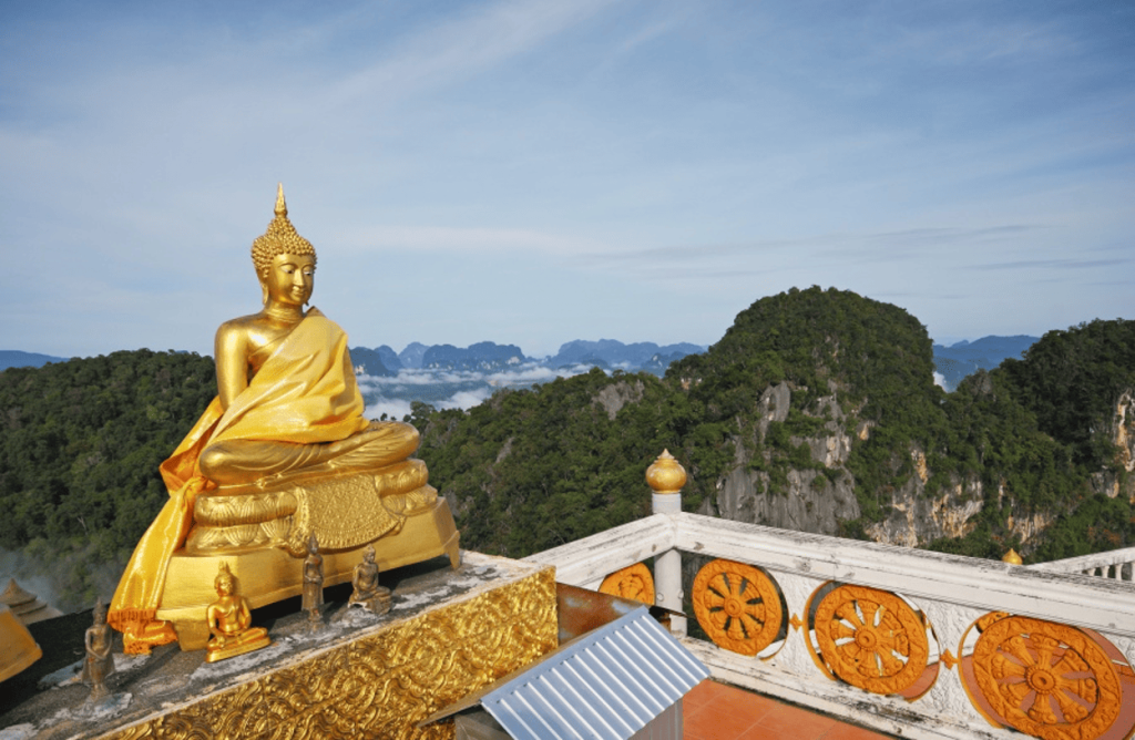 The Big Buddha at the top of Tiger Cave Temple