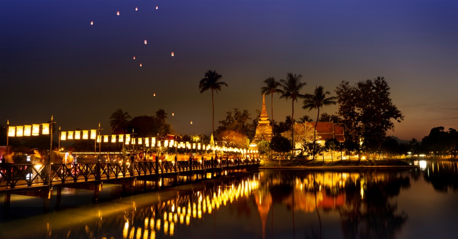 Loi,Krathong,Festival,,Sukhothai