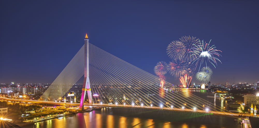 Rama VIII Bridge, Bangkok, Thailand