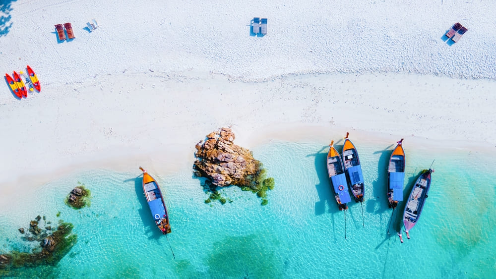 boats on beach