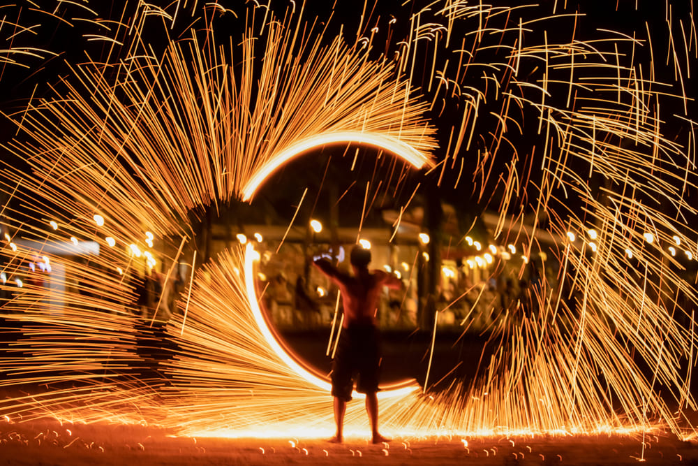 Fire dancers Swing