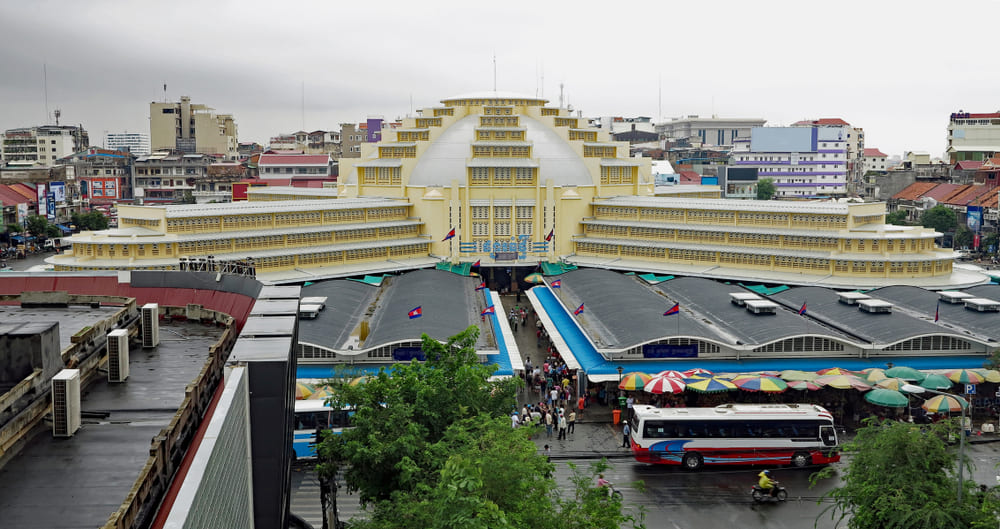 Central Market (Phsar Thmey) in Phnom Penh