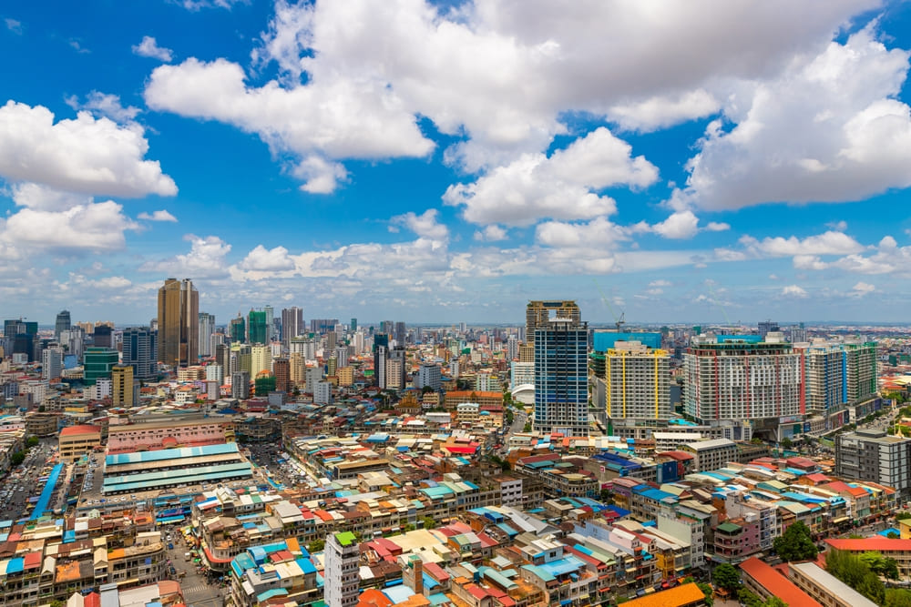 City view of Phnom Penh, Cambodia