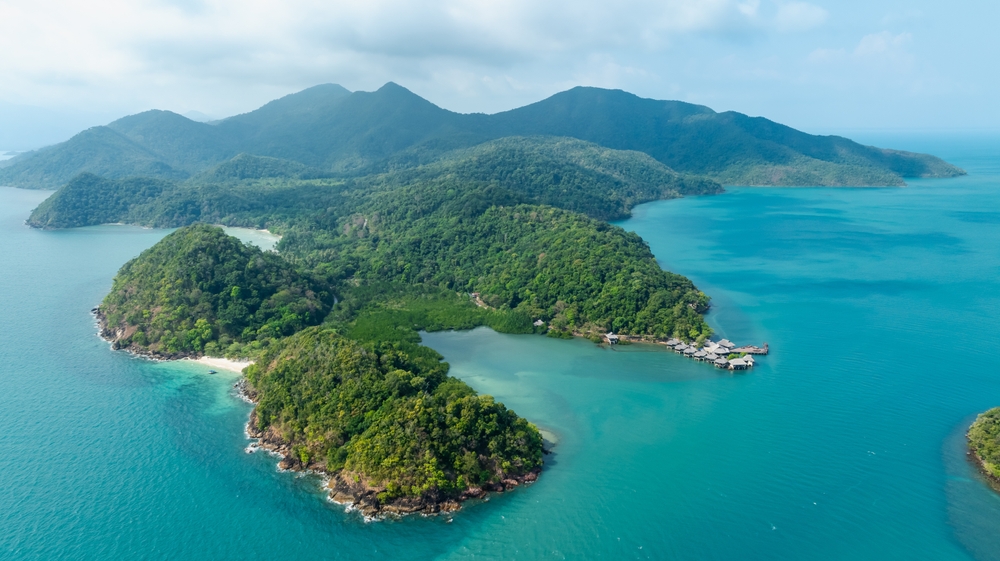 Aerial view of Koh Chang, Trat