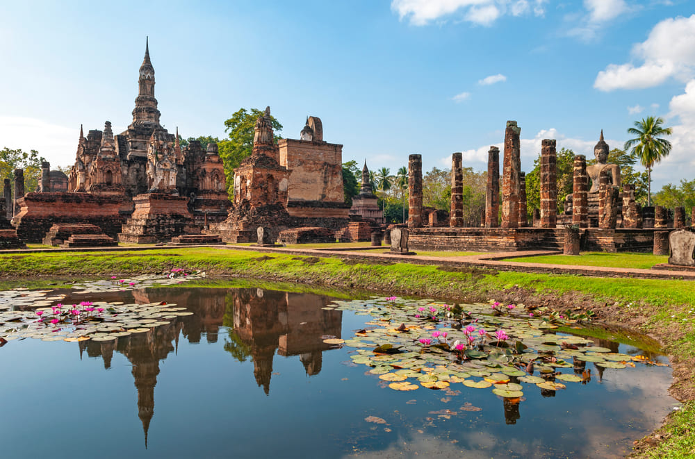 View of temple at Sukhothai Historical Park