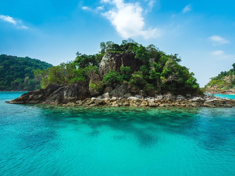Rocky island at Koh Rang, Trat