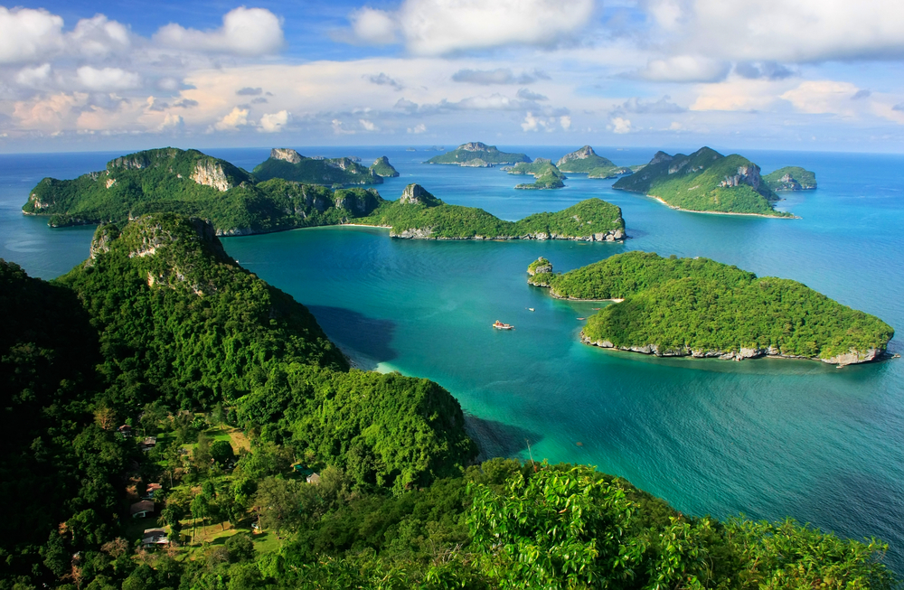 Aerial view of Ang Thong National Marine Park