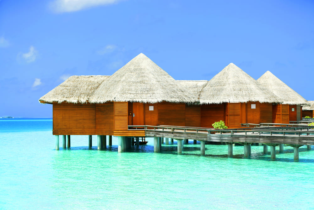 Overwater villas in Baros, Maldives Island