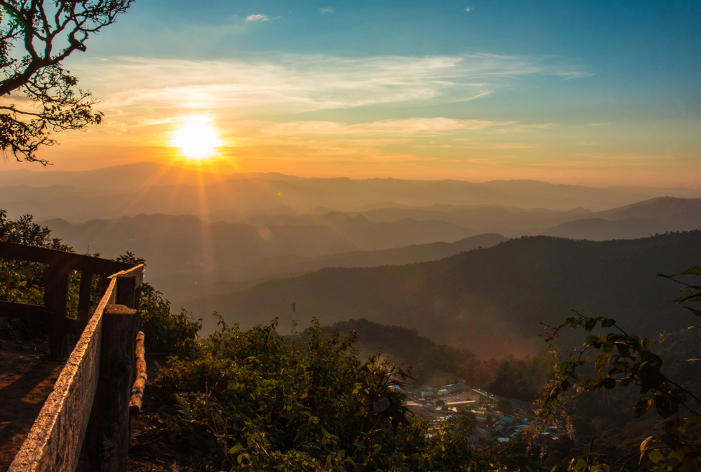 Sunset view at Doi Pui, Chiang Mai