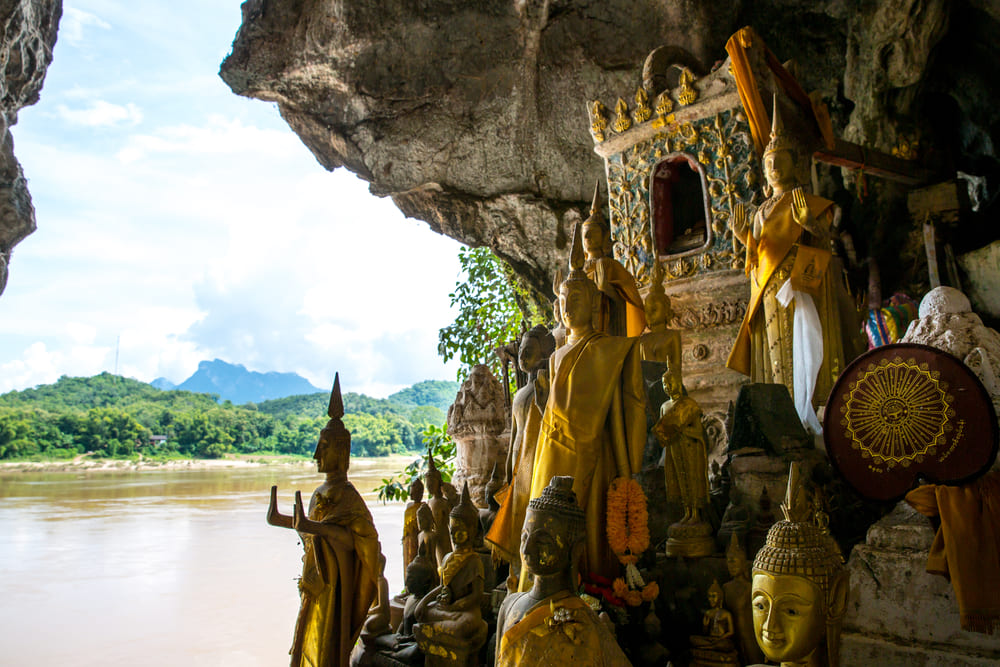 Buddha statues at Pak Ou Caves