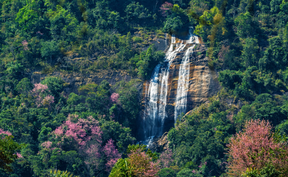 Cascading Siriphum Waterfall in Doi Inthanon National Park
