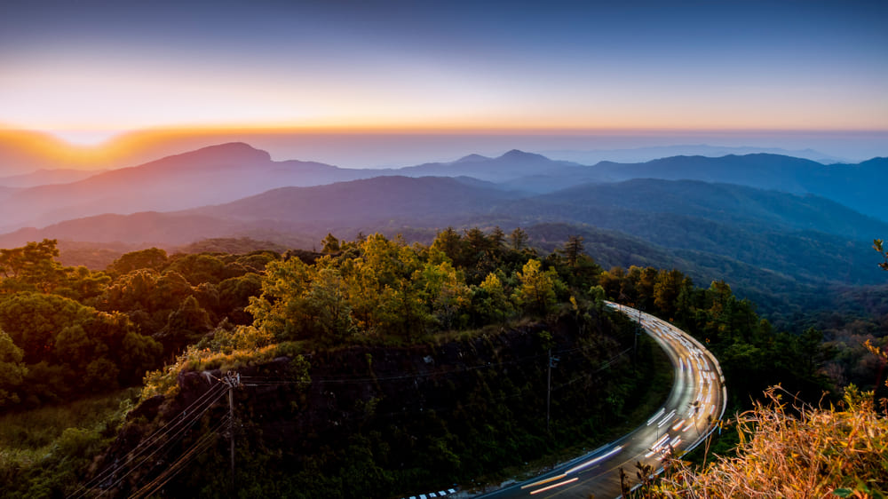 Sunrise view at Doi Inthanon
