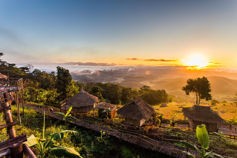 Sunrise in northern Thailand
