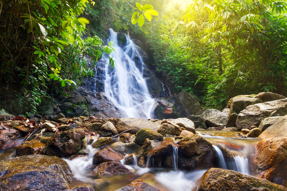 Cascading Sai Rung waterfall