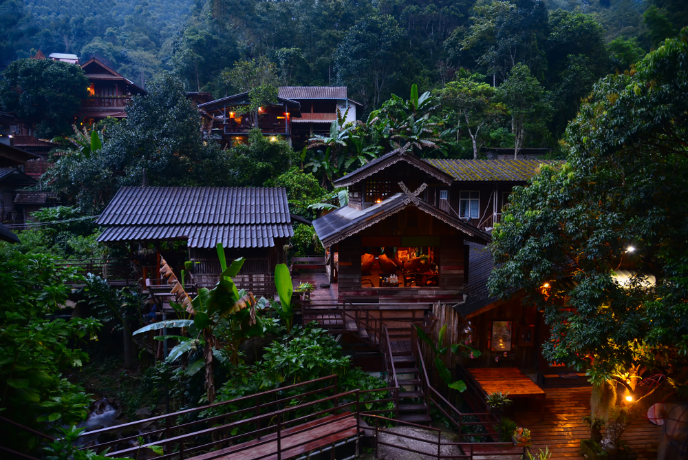 Mae Kampong village in the middle of the forest