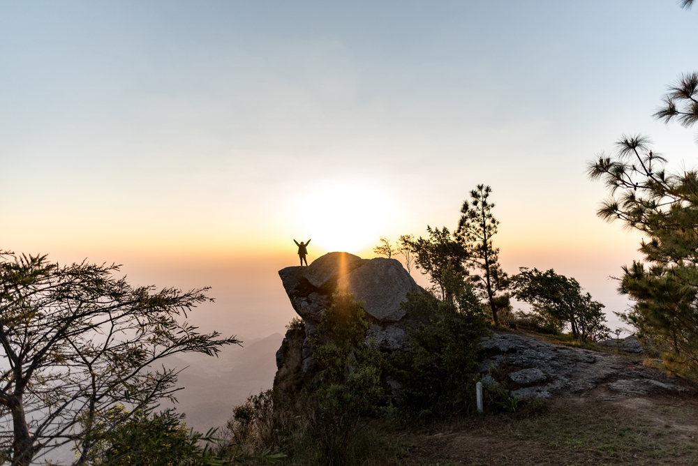 Sunrise at Khao Luang in Ramkhamhaeng National Park