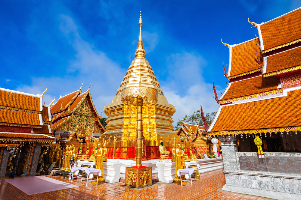 Gold pagoda at Wat Phra That Doi Suthep