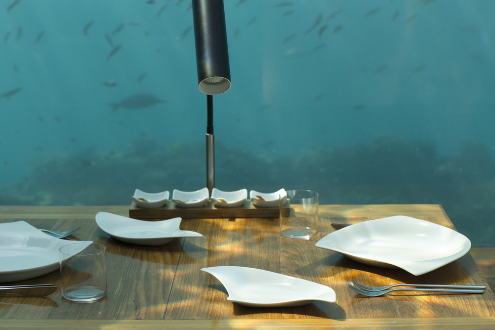 ร้านอาหาร Undersea Restaurant ในมัลดีฟส์