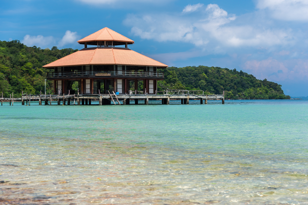 Panoramic morning scenery at Koh Wai, Trat, Thailand