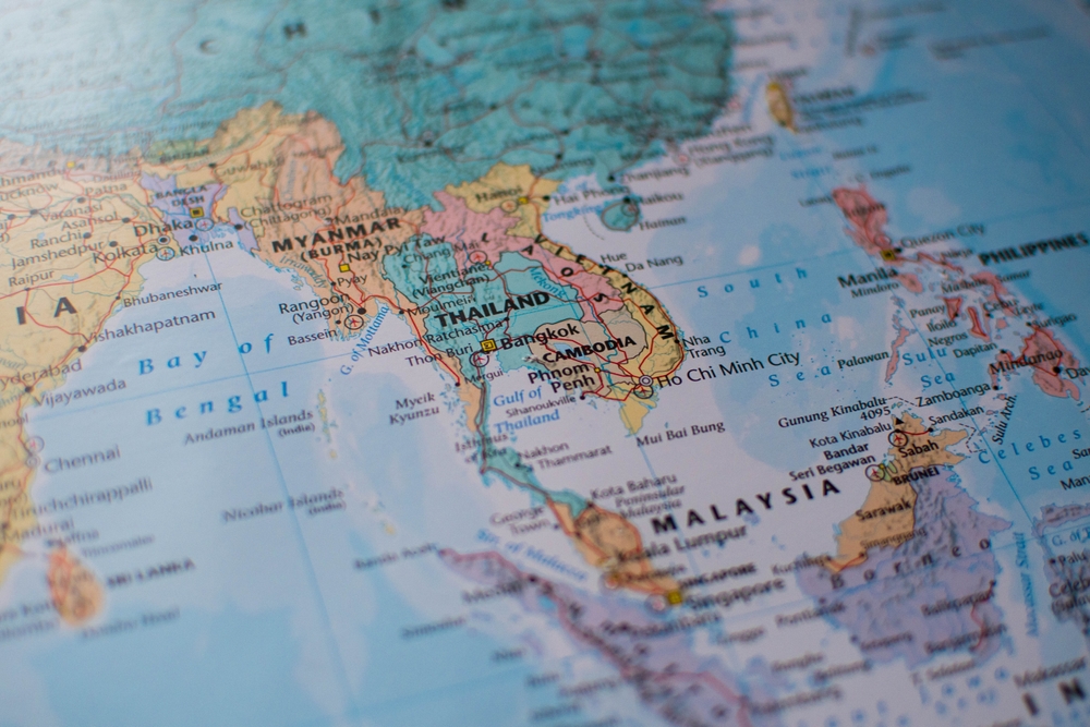 Map of Southeast Asia region