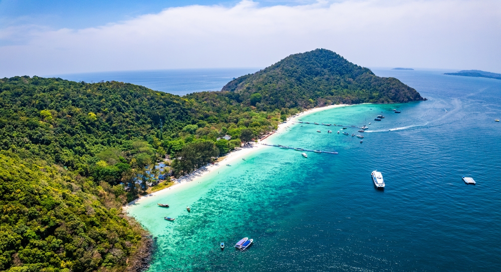 Aerial view of Koh Hey, Phuket