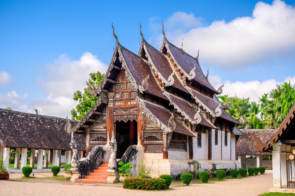 วัดต้นเกว๋น บ้านไร่กองขิง จังหวัดเชียงใหม่ สถานที่ท่องเที่ยวเชิงสุขภาพ