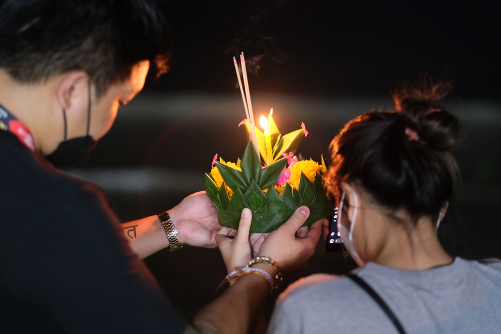 บรรยากาศในงานประจำปีร่วมสืบสานวัฒนธรรมประเพณีลอยกระทง จังหวัดชลบุรี