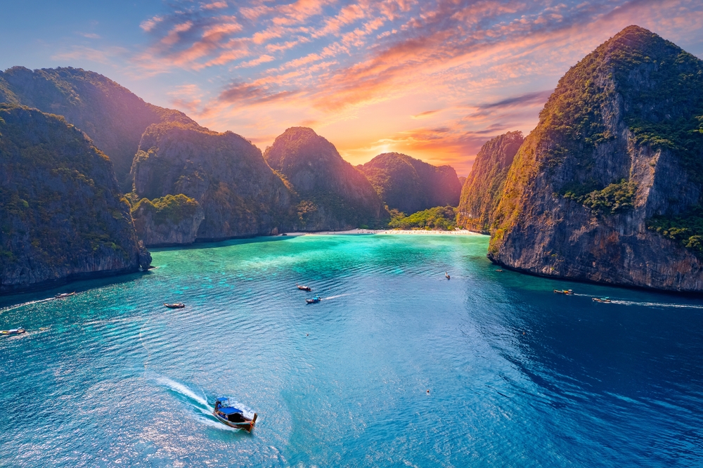 Aerial view of Phi Phi Islands