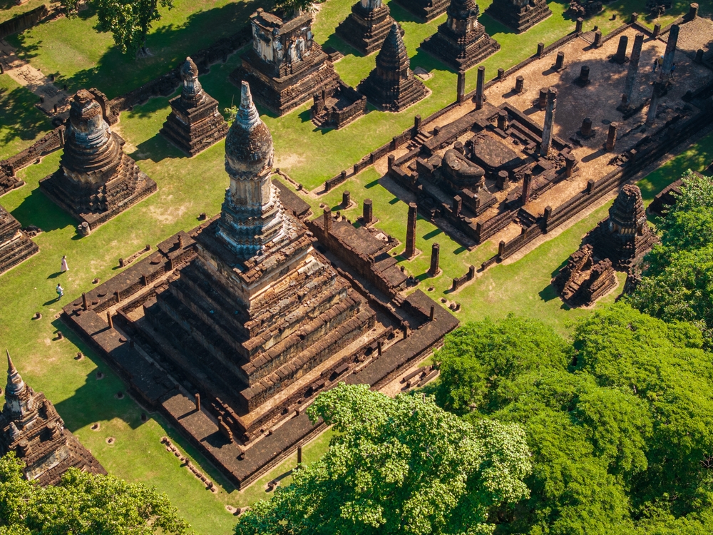 วัดเจดีย์เจ็ดแถว อุทยานประวัติศาสตร์ศรีสัชนาลัย จังหวัดสุโขทัย