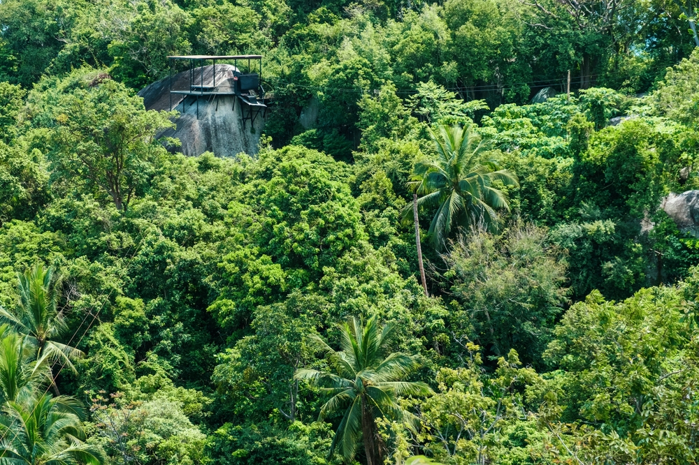 สมุยซิปไลน์ (Samui Zipline) ใกล้หาดเฉวง เกาะสมุย จังหวัดสุราษฎร์ธานี