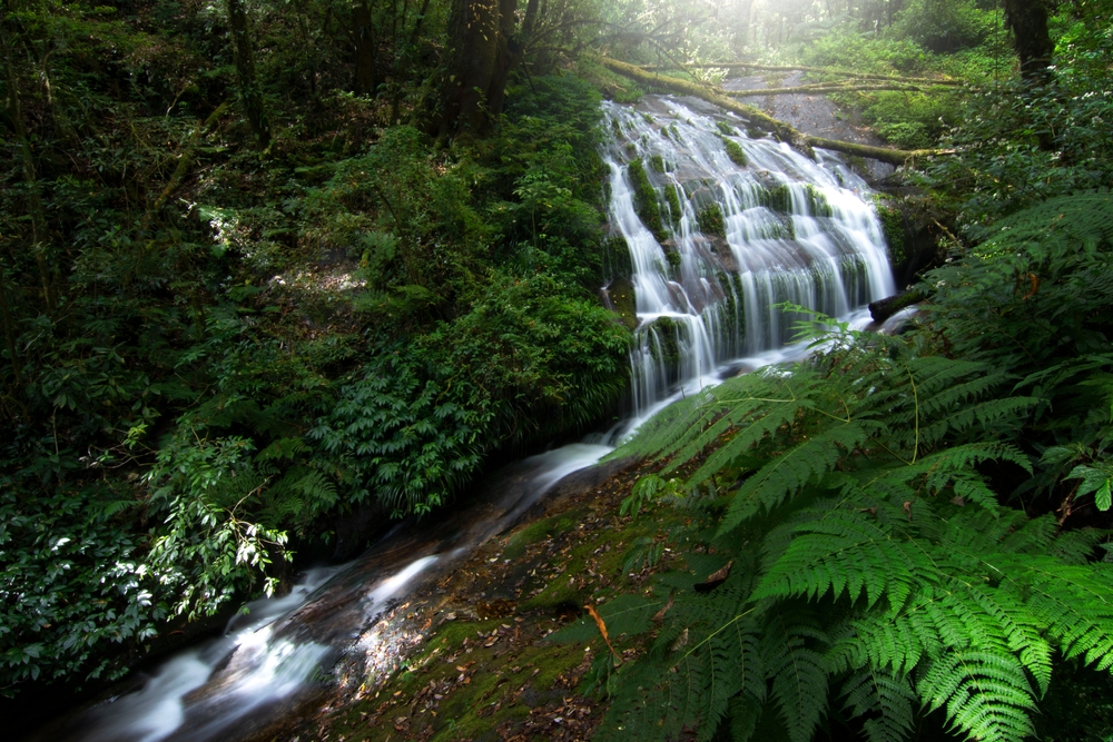 น้ำตกลานเสด็จ ในเขตอุทยานแห่งชาติดอยอินทนนท์ จังหวัดเชียงใหม่