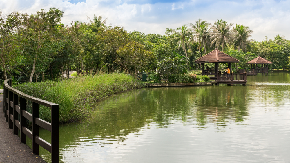 สวนสาธารณะและสวนพฤกษชาติศรีนครเขื่อนขันธ์ (สวนบางกะเจ้า) สวนและสถานที่วิ่งออกกำลังกาย