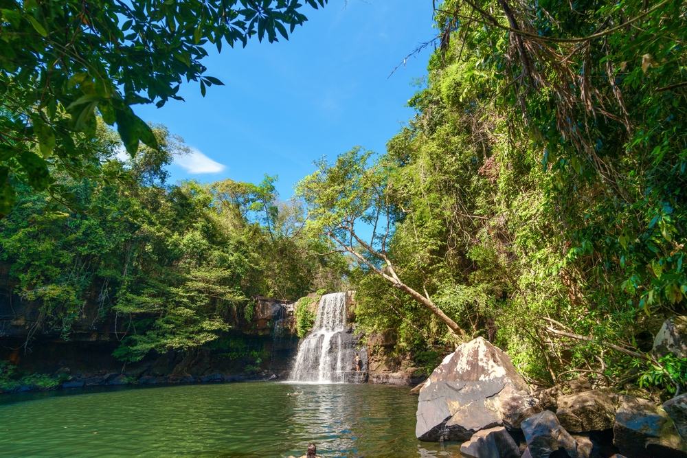 น้ำตกคลองเจ้า ใกล้หาดคลองเจ้า ที่เที่ยวตราดโซนเกาะกูด