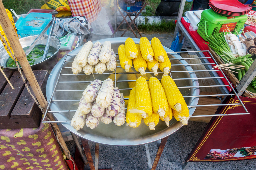 Grilled corn at Fisherman's Village, Koh Samui