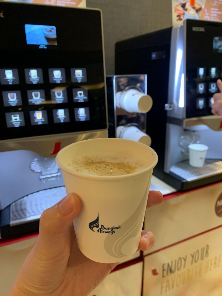 มุมของว่างใน Boutique Lounge ของ Bangkok Airways